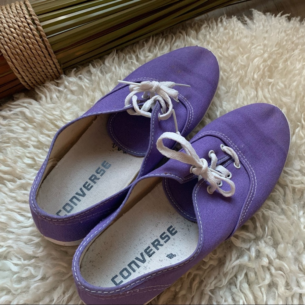 Purple Converse • Size 8 💜